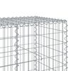 vidaXL Panier gabion avec couvercle 450x100x100 cm fer galvanis&eacute;