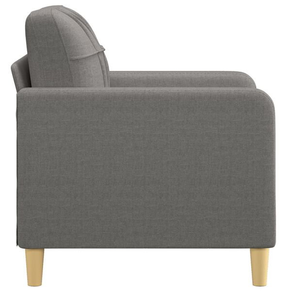 vidaXL Fauteuil Gris foncé 60 cm Tissu