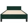 vidaXL Cadre de lit sans matelas vert fonc&eacute; 80x200 cm velours