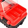 vidaXL Boîte à outils Plastique 462x256x242 mm Rouge