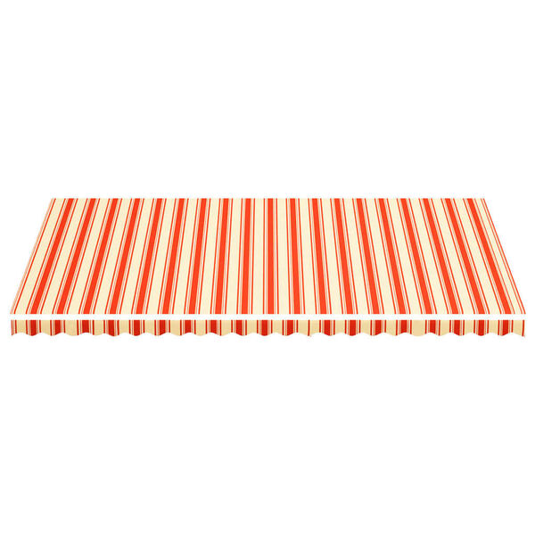 vidaXL Tissu de remplacement pour auvent Jaune et orange 6x3,5 m