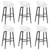 vidaXL Ensemble de bar 7 pcs Noir et blanc