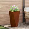 vidaXL Jardini&egrave;re 2 pcs Rouill&eacute; 40 x 40 x 75 cm