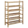 vidaXL Rack &agrave; chaussures avec &eacute;tag&egrave;re Naturel 68 x 28 x 96 cm Bambou