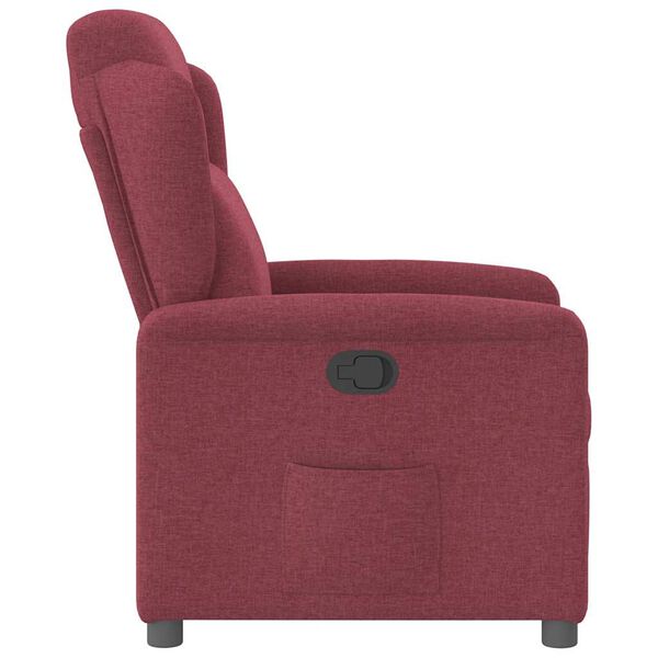 vidaXL Fauteuil inclinable Rouge bordeaux Tissu