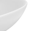 vidaXL Lavabo de salle de bain Céramique Blanc mat Rond