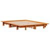 vidaXL Cadre de lit sans matelas cire marron 120x190cm bois pin massif