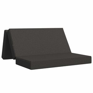 vidaXL Canap&eacute;-lit pliable 160 x 67 x 45 cm Gris fonc&eacute;