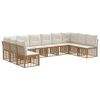 vidaXL Ensemble de canap&eacute;s d'ext&eacute;rieur Naturel Polyester
