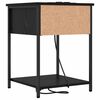 vidaXL Cabinet de chevet Ch&ecirc;ne noir 42 x 41 x 56 cm Bois d'ing&eacute;nierie
