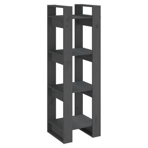 vidaXL Biblioth&egrave;que/S&eacute;parateur de pi&egrave;ce Gris 41x35x125 cm Pin solide