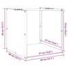 VidaXL &Eacute;tag&egrave;re &agrave; bois 40x40x40 cm acier r&eacute;sistant aux intemp&eacute;ries