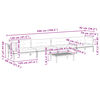 vidaXL Salon palette de jardin avec coussins 5pcs bois d'acacia massif