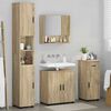 vidaXL Ensemble de mobilier de salle de bain 4 pcs Ch&ecirc;ne Sonoma