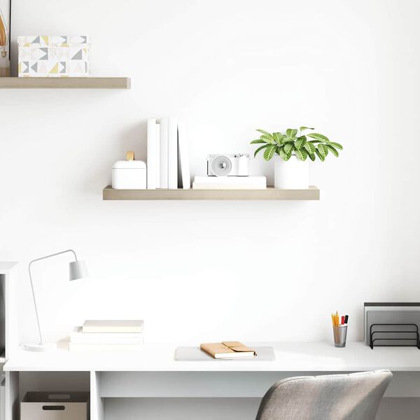 vidaXL &Eacute;tag&egrave;re flottante murale ch&ecirc;ne 80x23,5x3,8 cm MDF