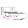 vidaXL Cadre de lit sans matelas bois massif 120x200 cm
