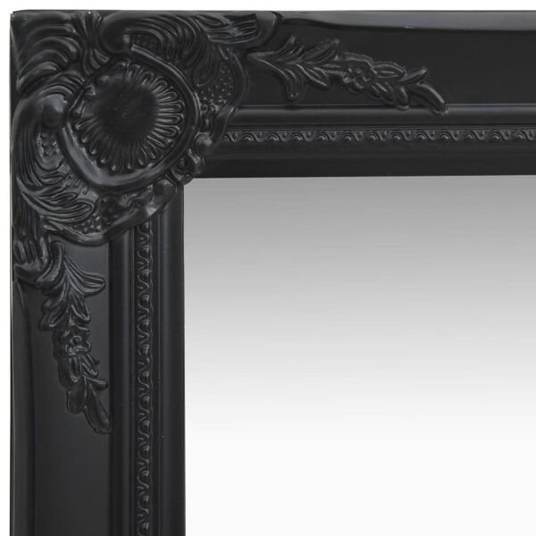 vidaXL Miroir mural style baroque 40x40 cm noir