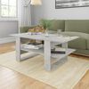 vidaXL Table basse gris béton 110x55x42 cm bois d'ingénierie