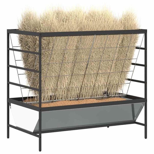 vidaXL Nourrisseur pour Animaux Argent 100 x 60 x 90 cm