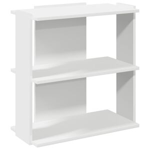 vidaXL Biblioth&egrave;que &agrave; 3 niveaux blanc 60x30x60 cm bois d'ing&eacute;nierie