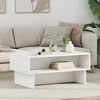 vidaXL Table basse Blanc 80 x 46 x 35 cm Bois d'ing&eacute;nierie
