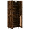 vidaXL Buffet haut Ch&ecirc;ne fum&eacute; 69,5x34x180 cm Bois d'ing&eacute;nierie