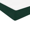 vidaXL Sommier &agrave; lattes de lit et matelas vert fonc&eacute; 80x210 cm velours