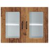 vidaXL Armoire murale de cuisine avec porte en verre Kalmar vieux bois