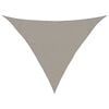 vidaXL Voile d'ombrage 160 g/m&sup2; triangulaire gris clair 3x3x4,2 m PEHD