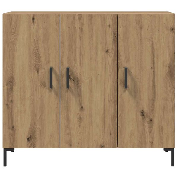 vidaXL Buffet chêne artisanal 90x34x80 cm bois d'ingénierie