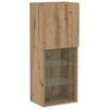 vidaXL Ensemble meuble TV 40,5 x 30 x 102 cm Ch&ecirc;ne artisanal