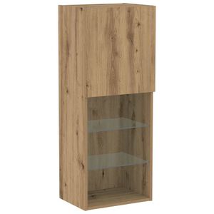 vidaXL Ensemble meuble TV 40,5 x 30 x 102 cm Ch&ecirc;ne artisanal