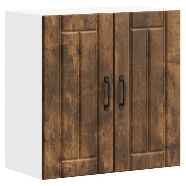 vidaXL Armoire murale de cuisine Lucca ch&ecirc;ne fum&eacute; bois ing&eacute;nierie