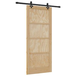 vidaXL Porte coulissante ORKDAL 86 x 198,5 cm Bois de pin massif