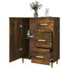 vidaXL Buffet chêne fumé 69,5x34x90 cm bois d'ingénierie