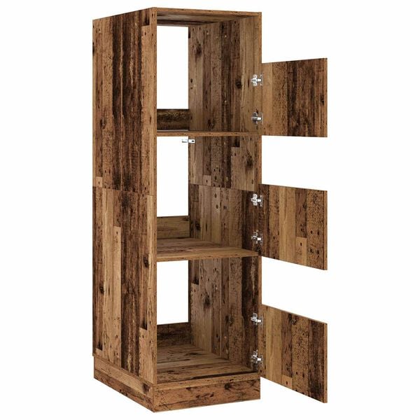 vidaXL Armoire &agrave; Laver avec stockage Bois ancien Bois d'ing&eacute;nierie