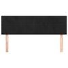 vidaXL T&ecirc;tes de lit Noir 144 x 5 x 78/88 cm Velours