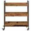 vidaXL Chariot de cuisine Bois ancien 70 x 30 x 82 cm