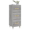 vidaXL Buffet Sonoma gris 34,5x34x90 cm Bois d'ingénierie