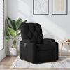 vidaXL Fauteuil inclinable Noir Tissu