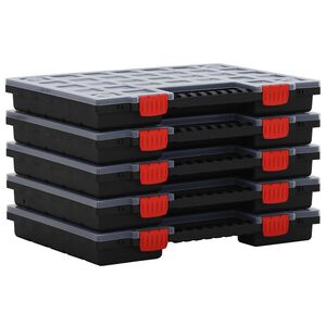 vidaXL Bo&icirc;tes d'assortiment 5 pcs 40x30x5 cm Polypropyl&egrave;ne