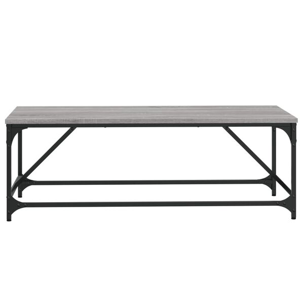 vidaXL Table basse Sonoma gris 100x50x35 cm Bois d'ing&eacute;nierie