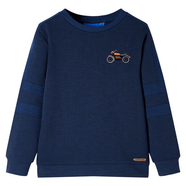 Sweatshirt pour enfants m&eacute;lange bleu marine 128