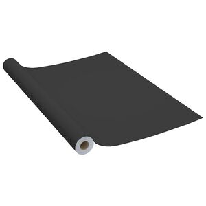 vidaXL Film autoadh&eacute;sif pour meubles Noir 500x90 cm PVC