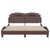 vidaXL Cadre de lit Viana sans matelas marron 160x200 cm similicuir