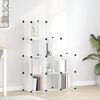 vidaXL Cubes de rangement 9 pcs Transparent PP