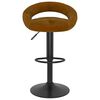 vidaXL Tabourets de bar lot de 2 marron velours