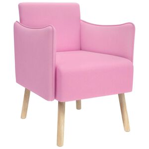 vidaXL Chaise d'appoint Rose Tissu