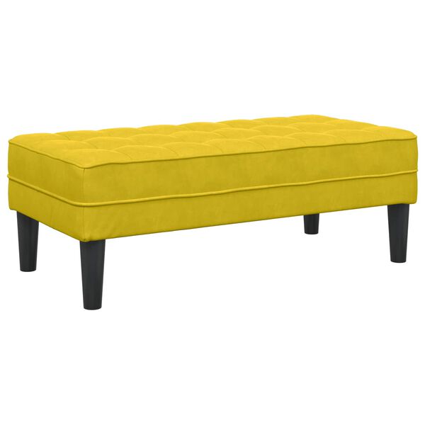 vidaXL Ensemble de Canap&eacute;s avec coussin 2 pcs Jaune Polyester