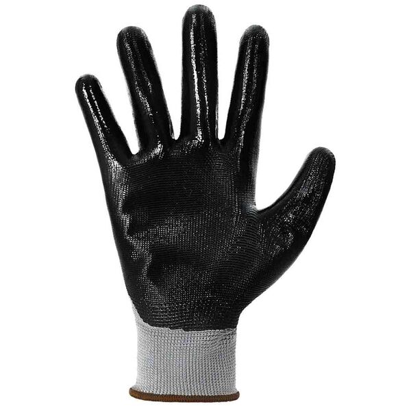 vidaXL Gants de Travail 24 pcs Gris et Noir 8 / m Polyester
